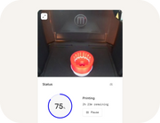 Makerbot Sketch standard allows remote montoring