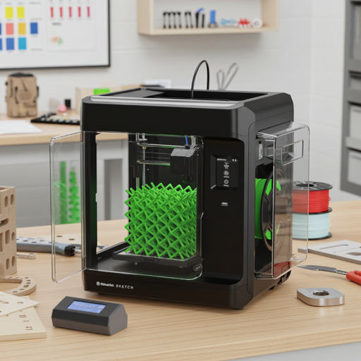 makerbot sketch on a makerspace desk