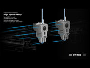BCN3D Omega I60 high-speed 3D printer with MOS material operations system for temperature and humidity-controlled filament storage